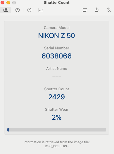 Nikon Z50 Mirrorless Camera 20.9MP with 16-50mm, Shutter Count 2428, Excellent C