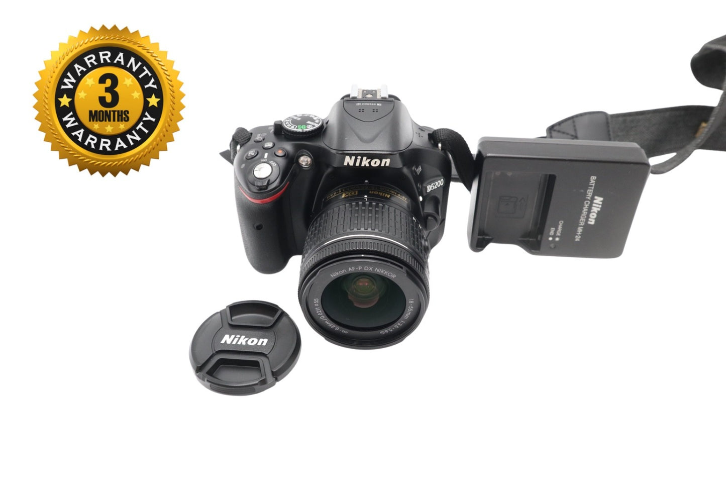 Nikon D5200 DSLR Camera 24.1MP with 18-55mm, Shutter Count 6270, Very Good Cond.