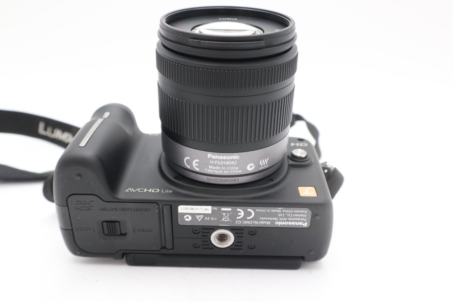 Panasonic G2 Digital Camera 12.1MP with 14-42mm Lens, S. Count 3763, Good Cond.