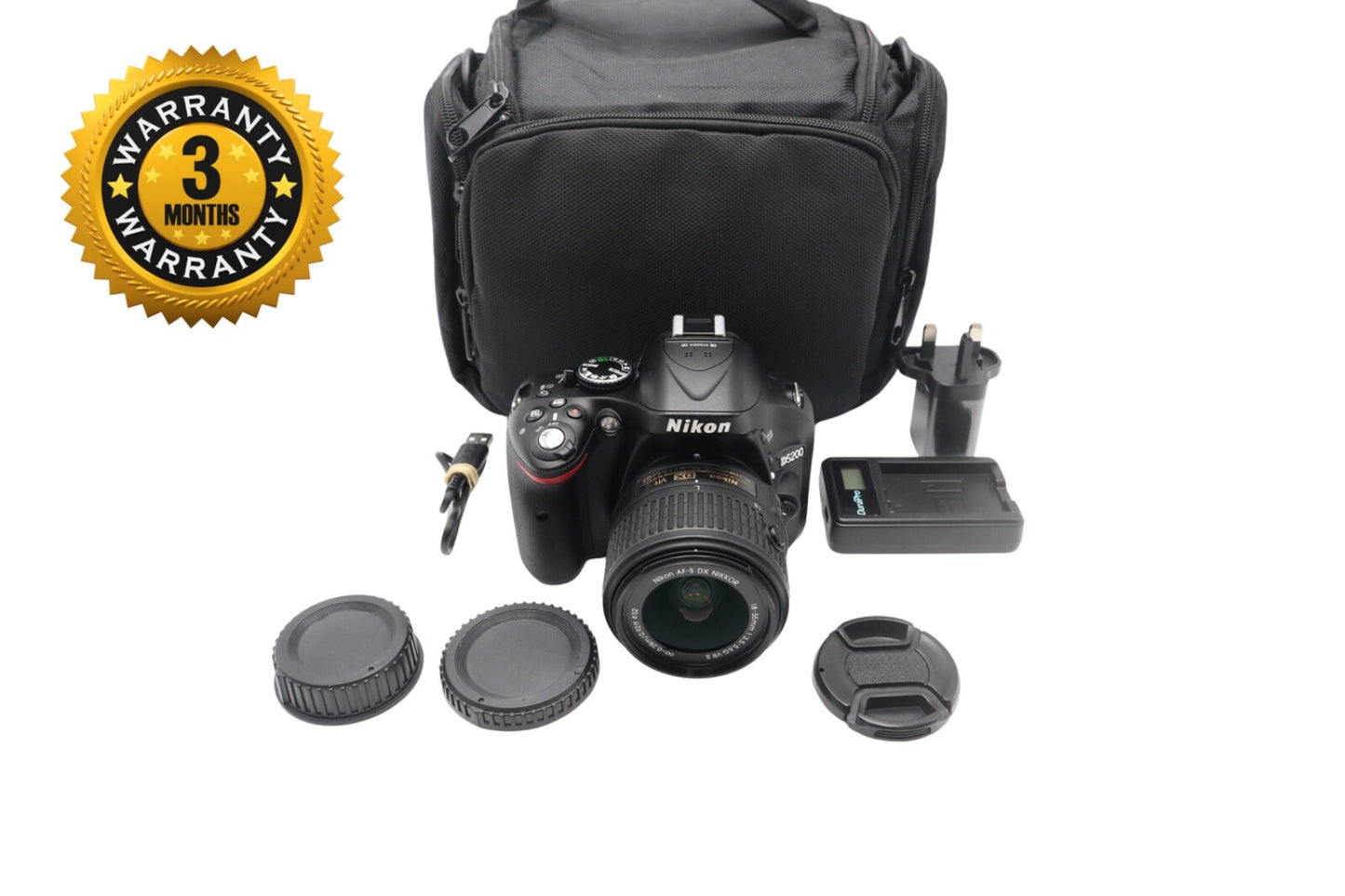 Nikon D5200 DSLR Camera 24.1MP with 18-55mm, Shutter Count 5126, Very Good Cond.