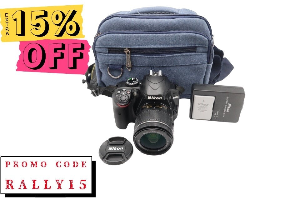 Nikon D3400 DSLR Camera 24.2MP with 18-55mm, Shutter Count 1345, Very Good Cond.