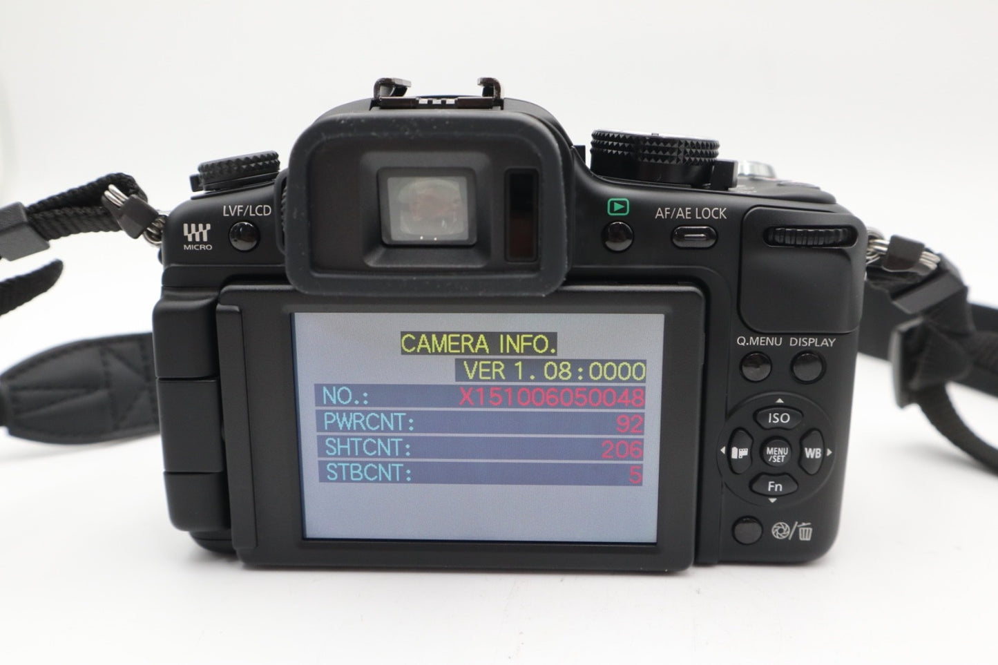 Panasonic G2 Digital Camera 12.1MP with 14-42mm Lens, S. Count 206, V.Good Cond.