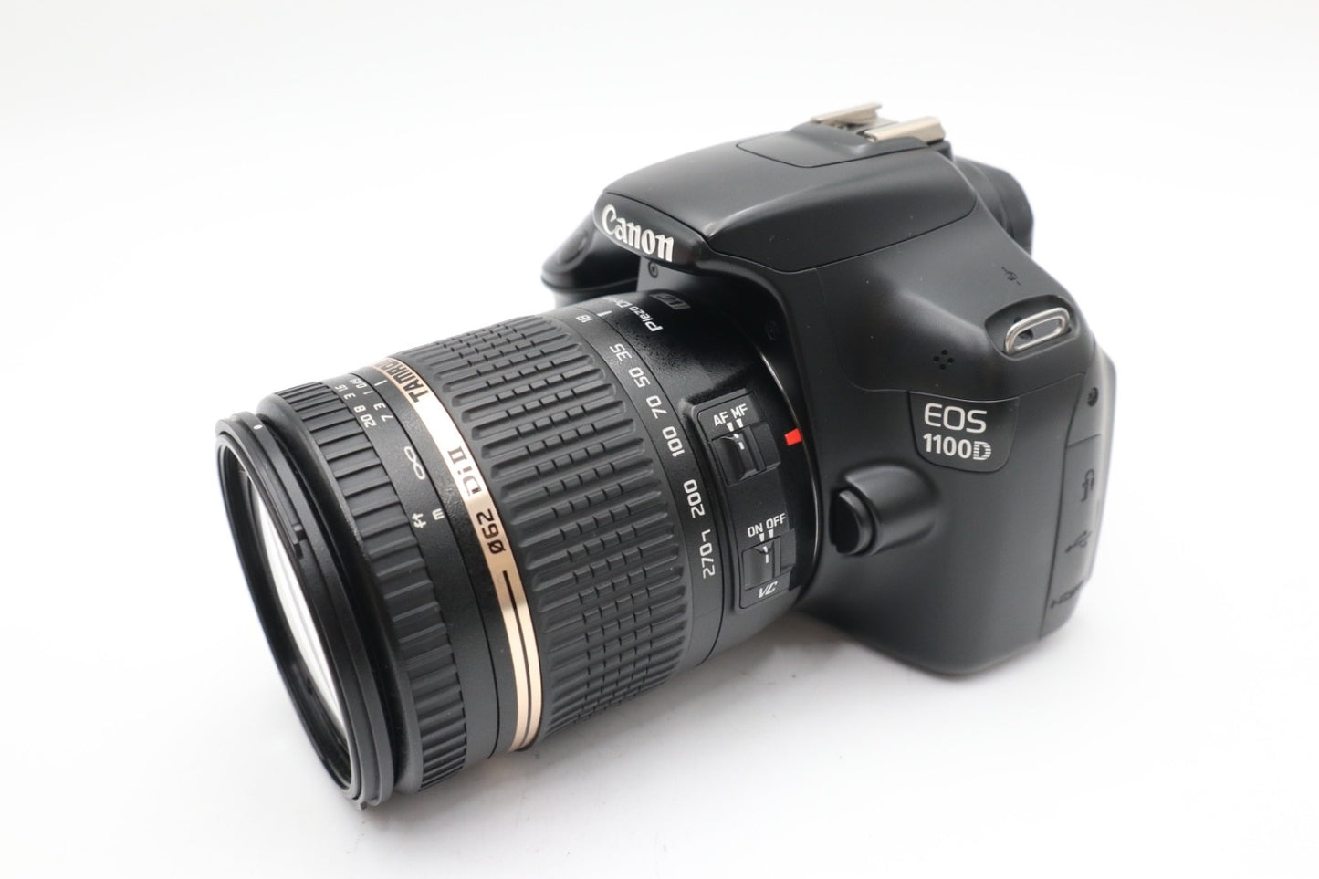 Canon 1100D DSLR Camera with Tamron 18-270mm Stabilised Lens Shutter Count 5772