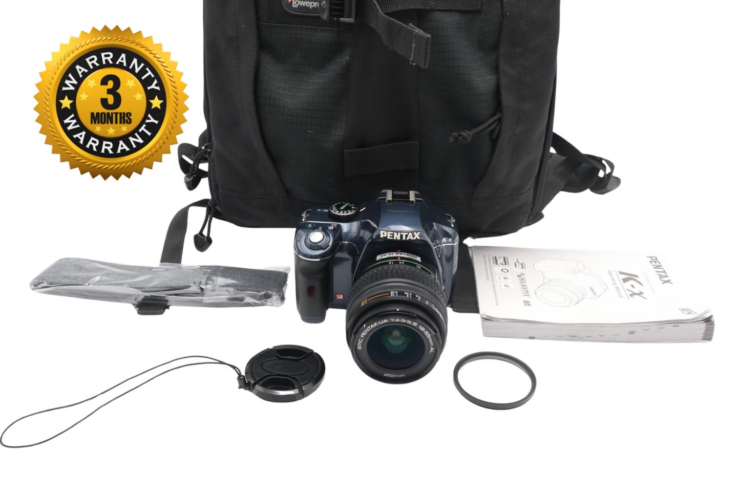 Pentax K-X 12.4MP DSLR Camera with 18-55mm Lens, Shutter Count 5535