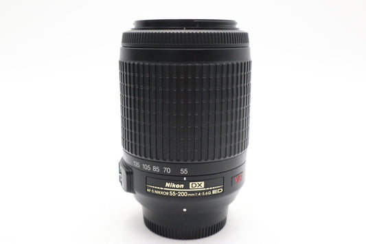 Nikon Nikkor 55-200mm Lens F/4-5.6 AF-S DX VR ED Stabilised, V. Good REFURBISHED