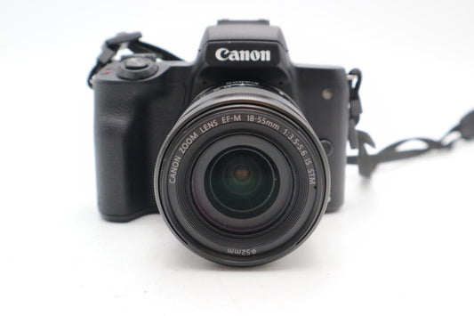Canon M50 24MP Camera kit with 18-55mm STM Lens, 5000 Shutter Count, Good Cond.