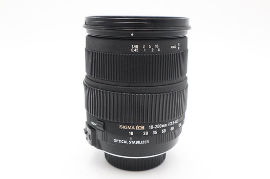 Sigma 18-200mm All-Around Lens F/3.5-6.3 DC OS Stabilised for Nikon, Good Cond.