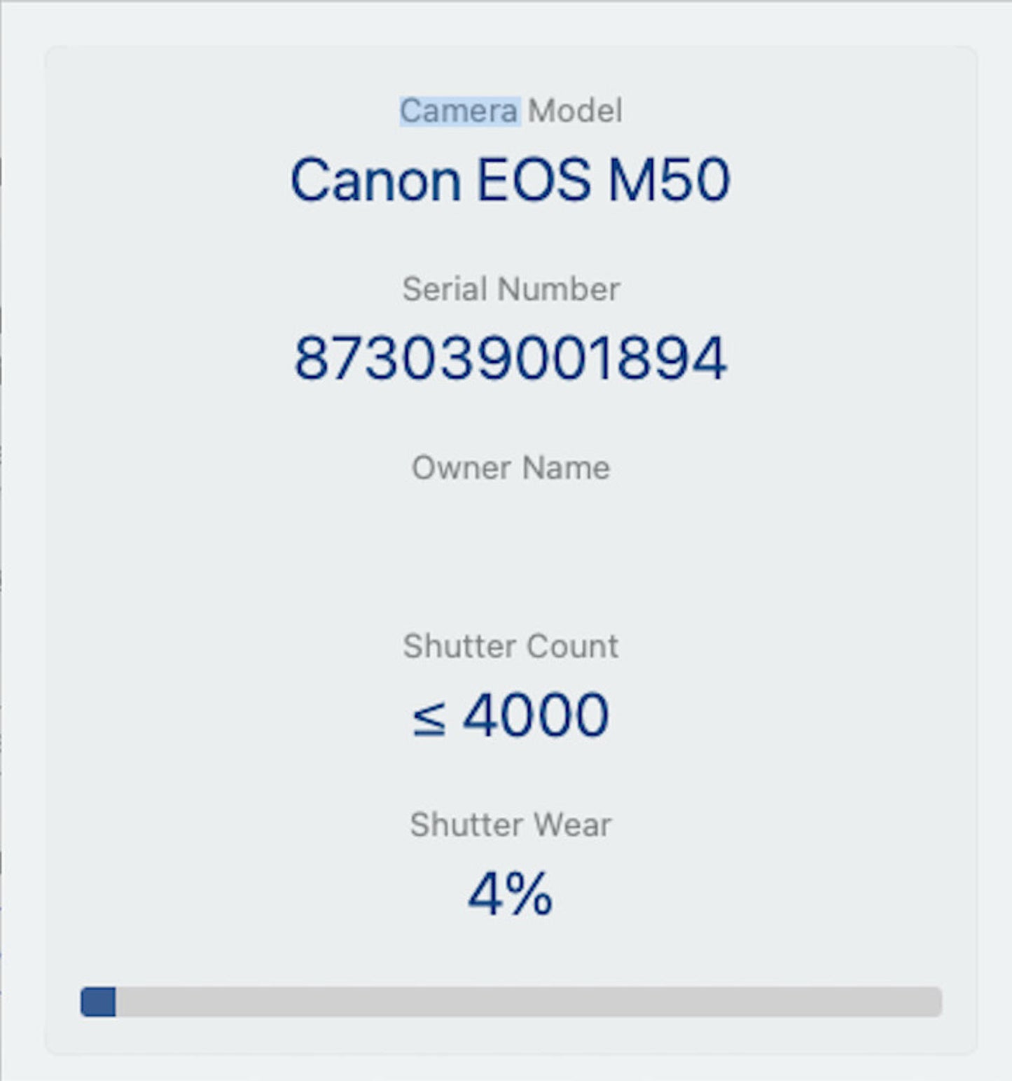 Canon M50 24MP Camera kit with 15-45mm STM Lens 4000 Shutter C, Good REFURBISHED