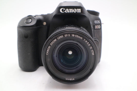 Canon 80D DSLR Camera 24.2MP with 18-55mm, Shutter Count 16130, Good Condition