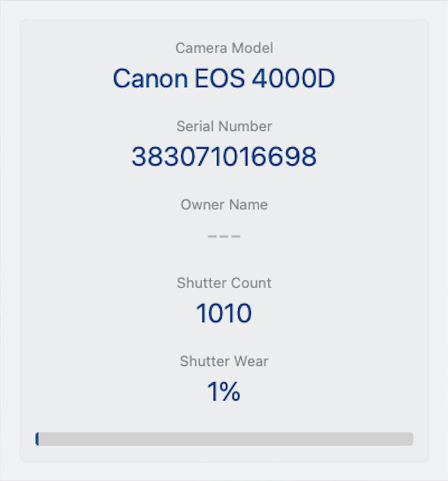 Canon 4000D Camera DSLR 18.0MP with 18-55mm, Shutter Count 1010, Exc REFURBISHED