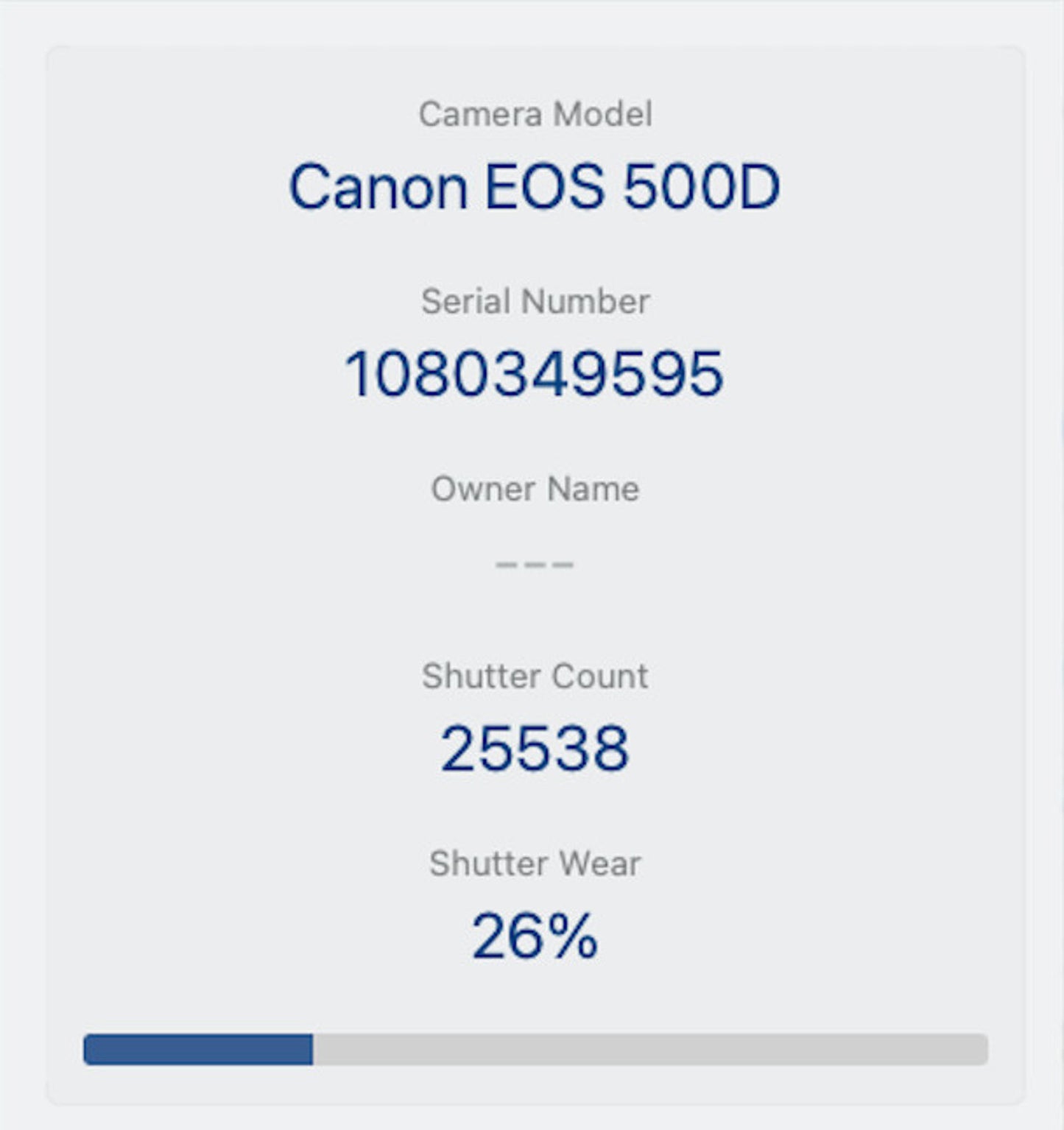 Canon 500D Camera DSLR 15.1MP with 18-55mm, Shutter Count 25538, Good Condition