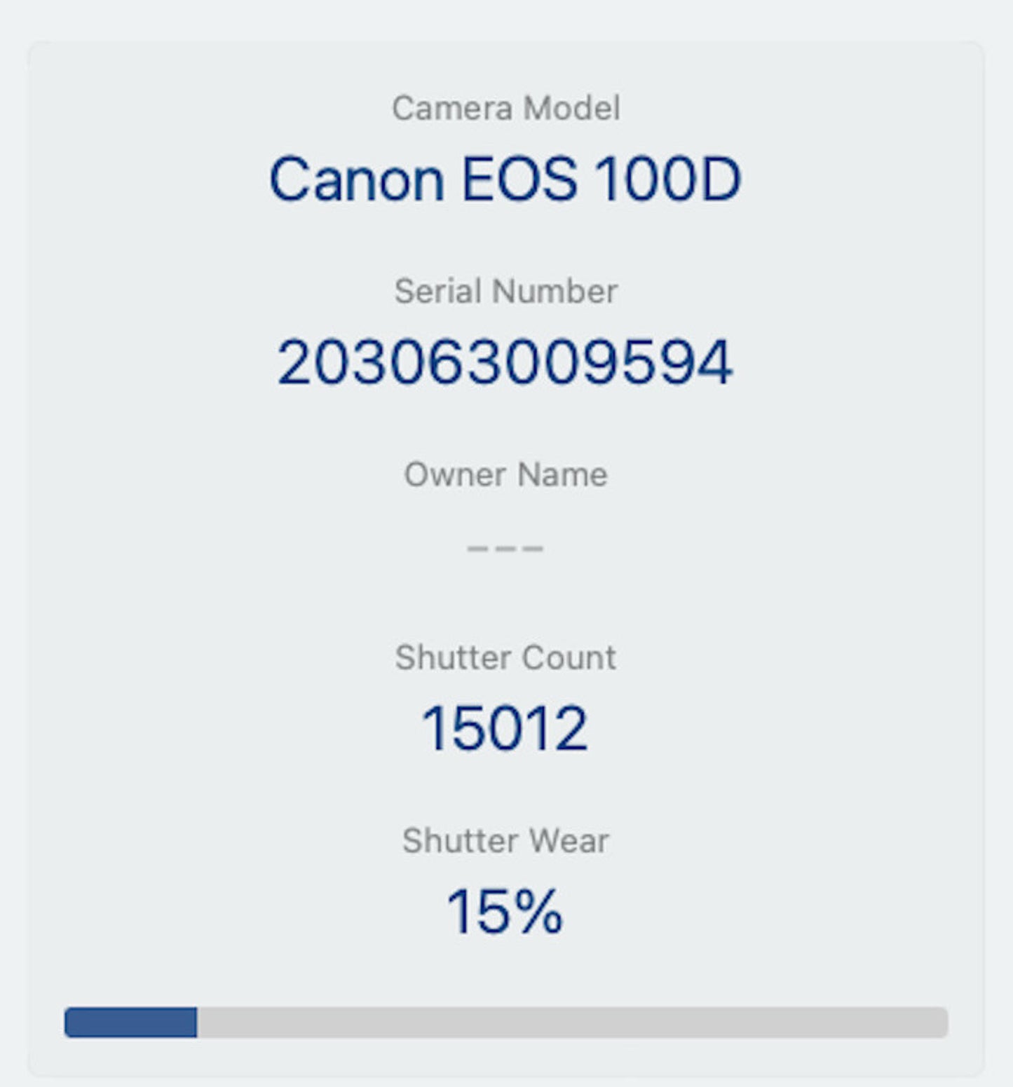 Canon 100D DSLR Camera 18MP with 18-55mm Shutter Count 15012, Good REFURBISHED