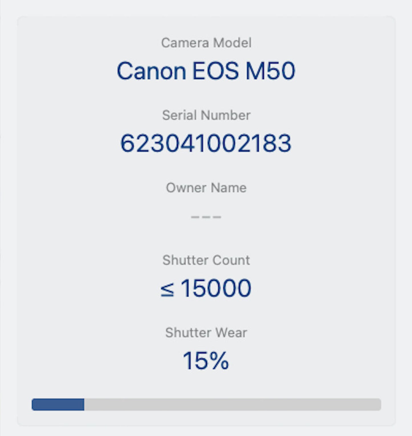 Canon M50 24MP Camera kit with 15-88mm STM Lens, 15000 Shutter Count REFURBISHED