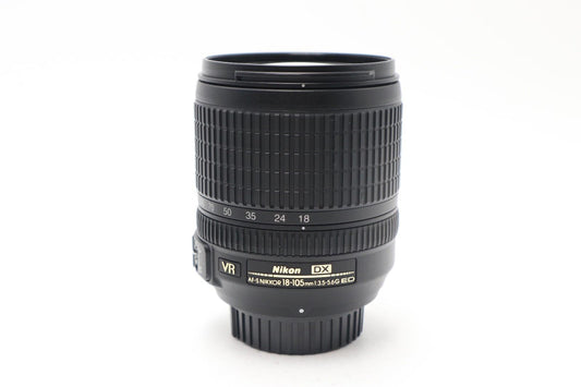 Nikon 18-105mm Lens F/3.5-5.6 G NIKKOR AF-S DX SWM VR ED IF, V. Good REFURBISHED