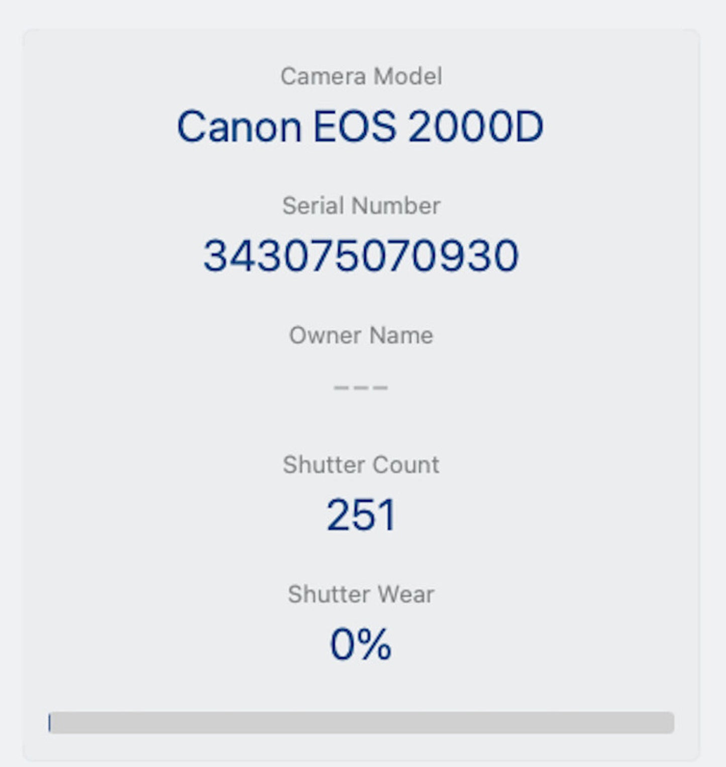 Canon 2000D DSLR Camera 24.1MP with 18-55mm, Shutter Count 251, Exc. REFURBISHED