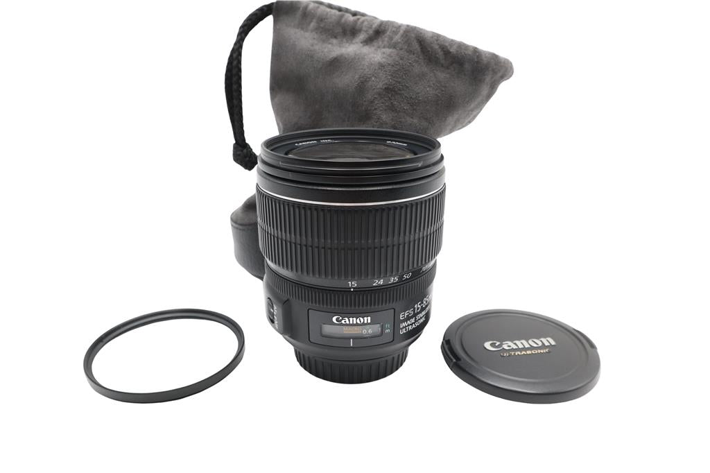 Canon 15-85mm All-Around Lens F/3.5-5.6 EF IS USM, Stabilised, Very Good REFURB.