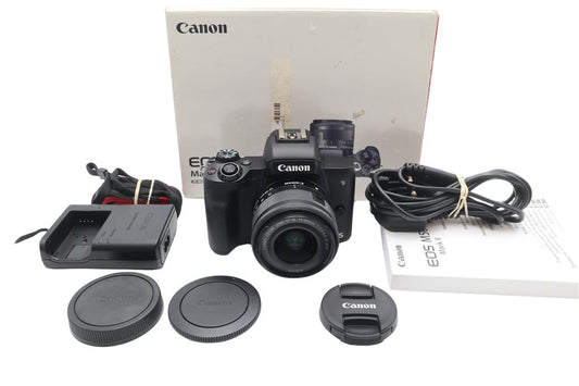 Canon M50 Mark II Camera 24MP with Canon 15-45mm Lens, Excellent REFURBISHED