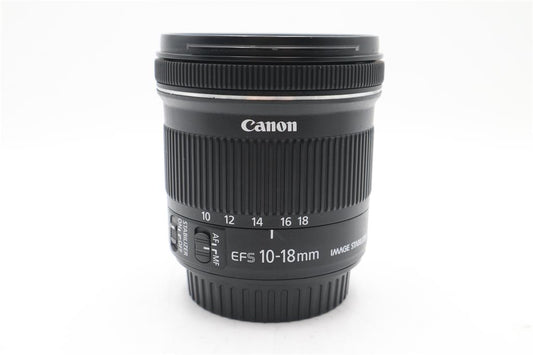 Canon 10-18mm Wide-Angle Lens F/4.5-5.6 IS STM, Stabilised, Very Good Condition