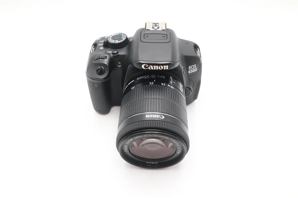 Canon 650D DLSR Camera 18.0 MP with a Canon 18-55mm IS STM Lens, Fair Condition