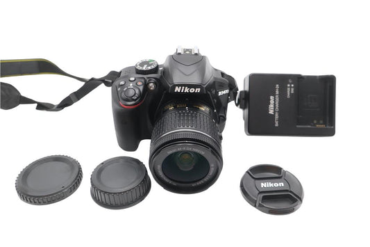 Nikon D3400 DSLR Camera 24.2MP with 18-55mm AF-P VR Lens, Very Good REFURBISHED