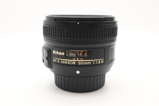 Nikon 50mm Prime Lens F/1.8 G Nikkor AF-S, Very Sharp, Portrait, Exc. REFURB.