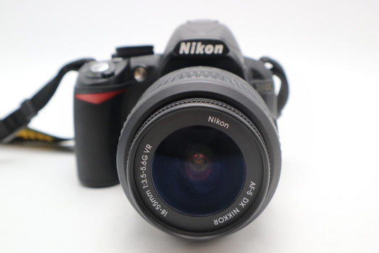 Nikon D3100 DSLR Camera 14.2MP with 18-55mm, Shutter Count 3484, G. REFURBISHED