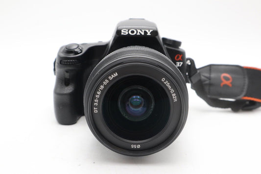 Sony A37 Camera DSLR 16.1MP with 18-55mm, Shutter Count 7396, Good REFURBISHED