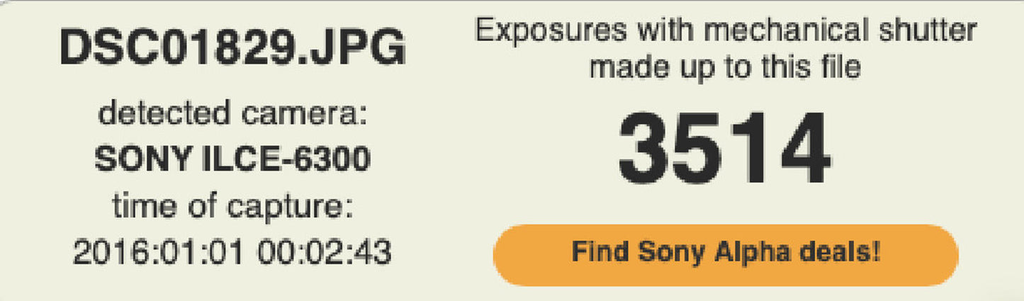 Sony A6300 Mirrorless Camera 24.3MP with 16-50mm, Shutter Count 3514, Good Cod.