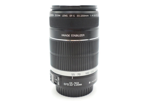Canon 55-250mm Telephoto Lens F/4-5.6 EF-S IS, Stabilised Zoom, Good Condition