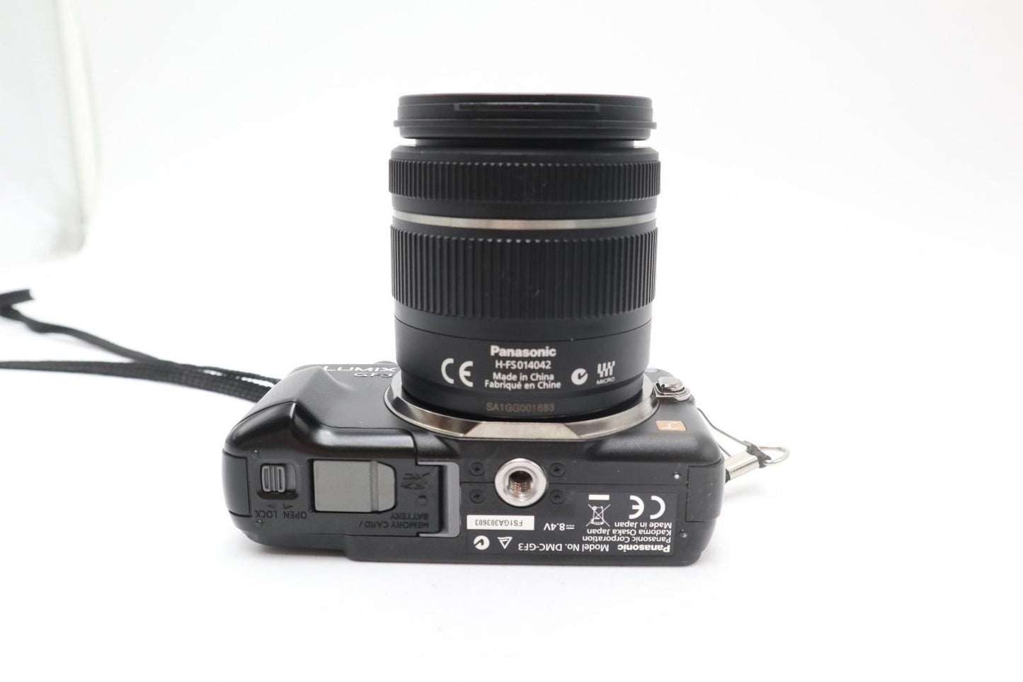 Panasonic DMC-GF3 Camera Mirrorless 12.1MP with 14-42mm Lens, Shutter Count 973