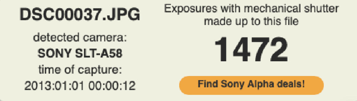 Sony A58 DSLR Camera 20.1MP with 18-55mm, Shutter Count 1472, Good REFURBISHED