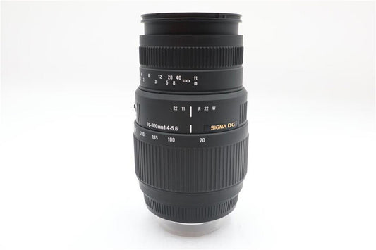 Sigma 70-300mm Telephoto Lens f/4-5.6 DG Zoom Macro for Sony, Fair Condition