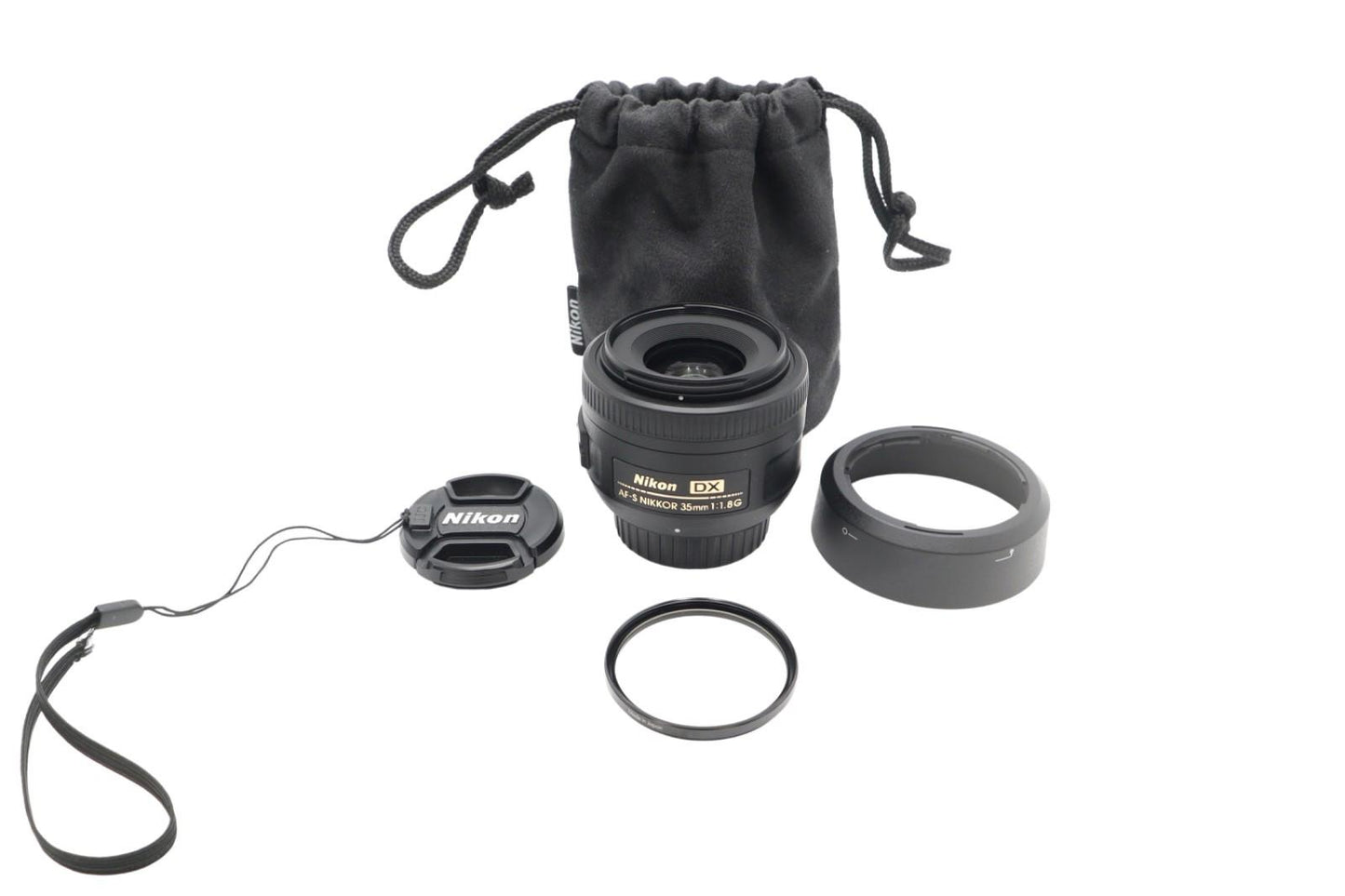Nikon 35mm Prime Lens F1.8G AF-S DX SWM Very Sharp Portrait, Exc. REFURBISHED