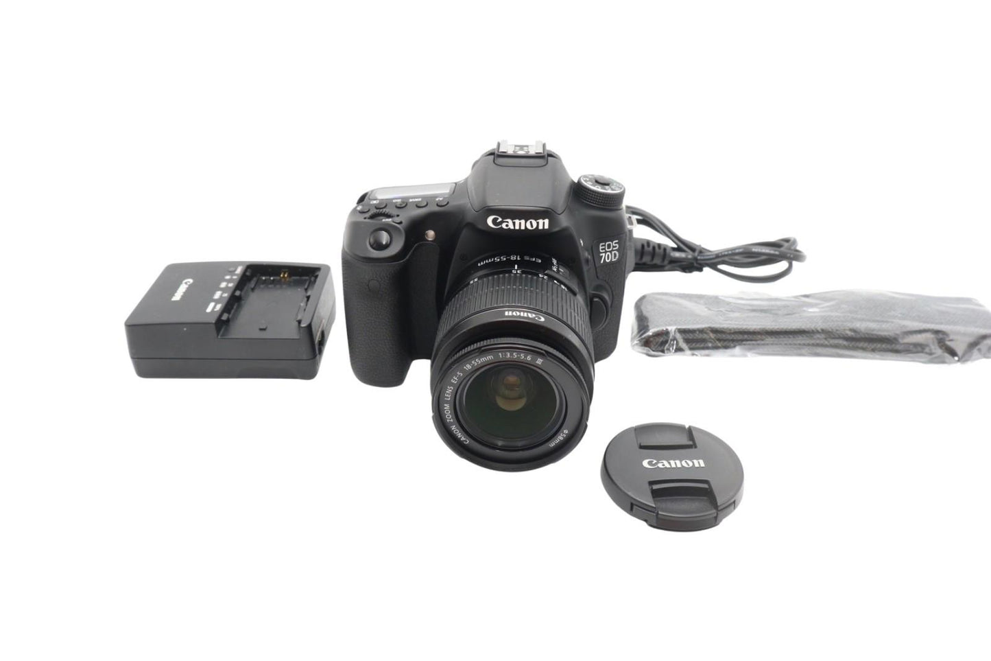 Canon 70D DSLR Camera 20.2MP with 18-55mm, Shutter Count 5351, V. G. REFURBISHED