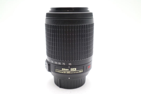 Nikon Nikkor 55-200mm Lens F/4-5.6 AF-S DX VR ED Stabilised, Good REFURBISHED