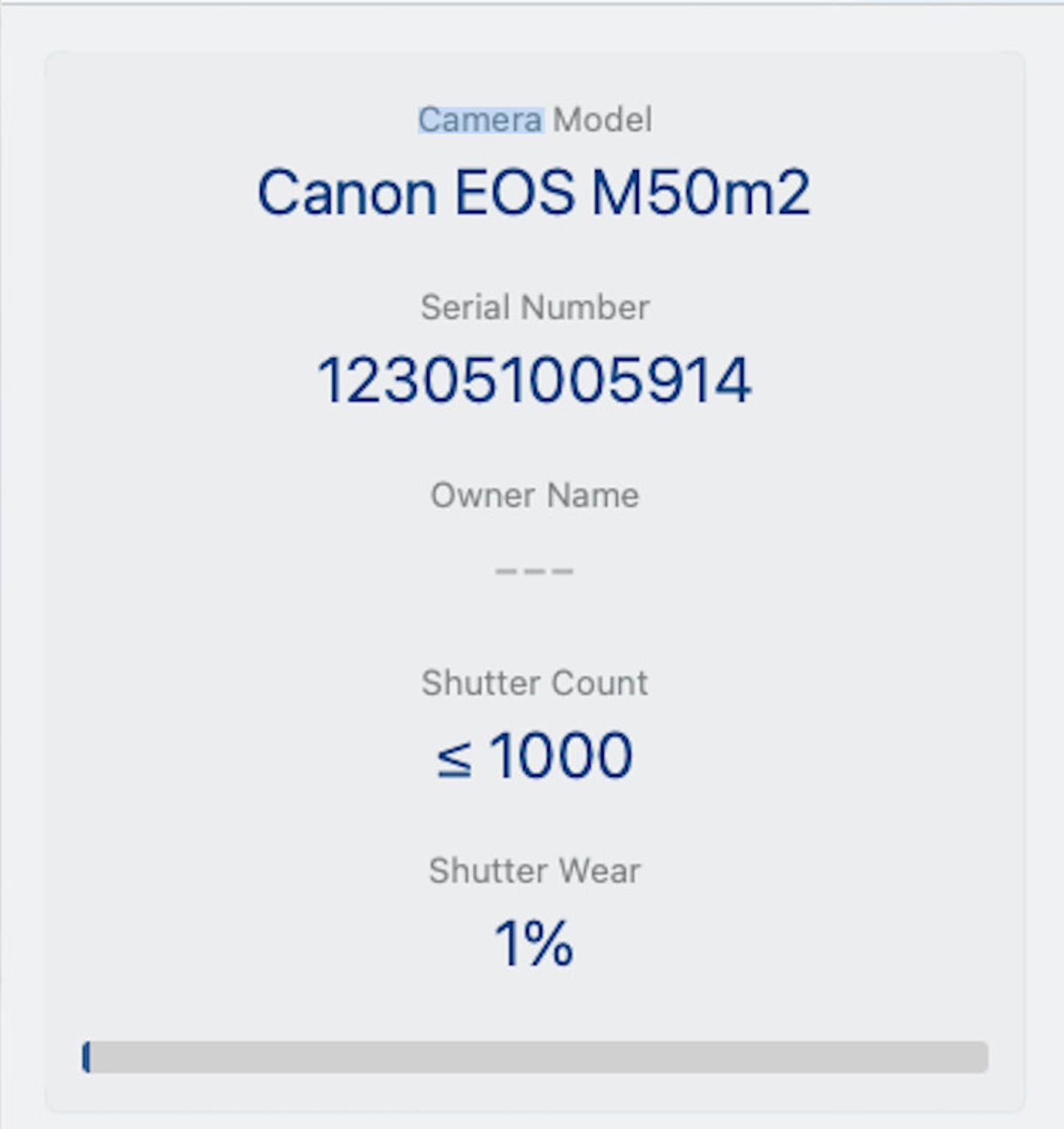 Canon M50 Mark II Camera 24MP with 15-45mm Lens, Under 1000 Shutter Count