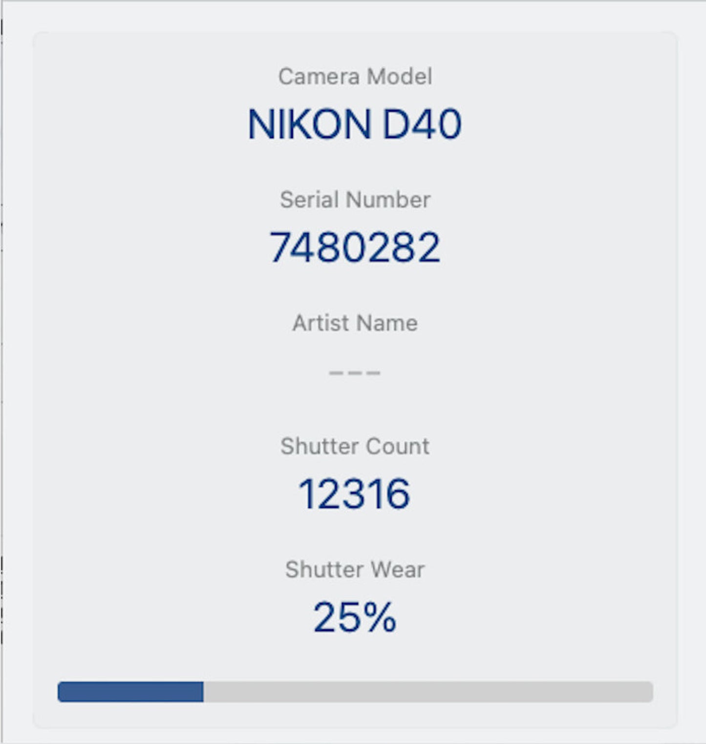 Nikon D40 Camera 6.1MP DSLR with 18-55mm, Shutter Count 12316, Good Condition