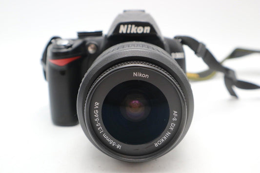 Nikon D3000 DSLR Camera 10.2MP with 18-55mm, Shutter Count 14594, G. REFURBISHED