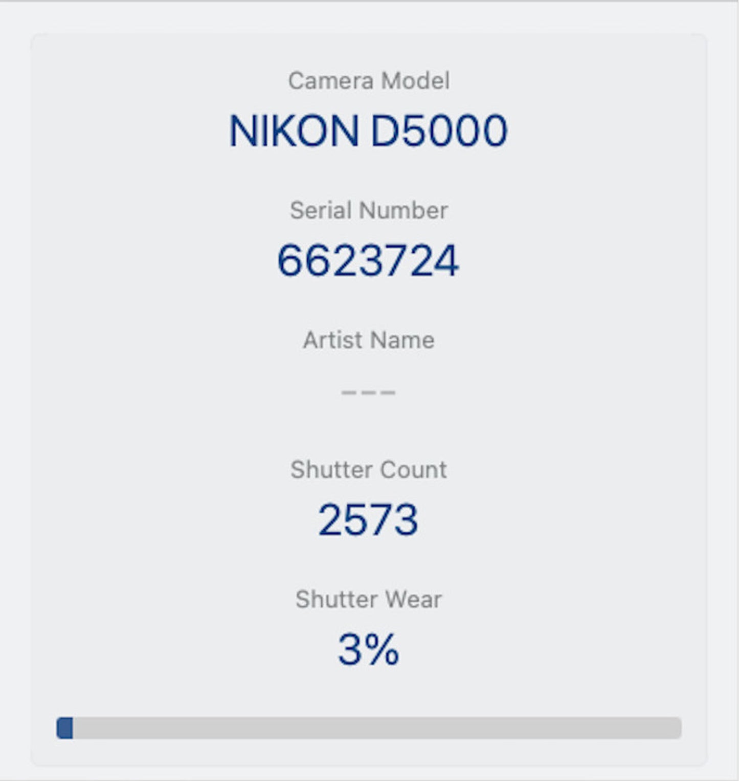 Nikon D5000 DSLR Camera 12.3MP Kit with 18-55mm Shutter Count 2573, REFURBISHED