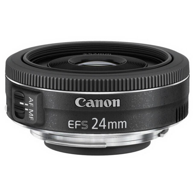 Canon 24mm Prime Lens f/2.8 STM EF Sharp, Portrait, Landscape, V.Good Condition
