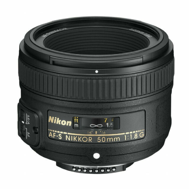 Nikon 50mm Prime Lens F/1.8 G Nikkor AF-S, Very Sharp, Portrait, Very Good Cond