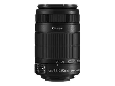 Canon 55-250mm Telephoto Lens F4-5.6 EF-S IS II Stabilised Zoom, Very Good Cond.