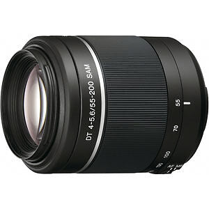 Sony 55-200mm F4-5.6 Lens, SAL55200, Telephoto Sony for A-Mount, V. G. REFURB.