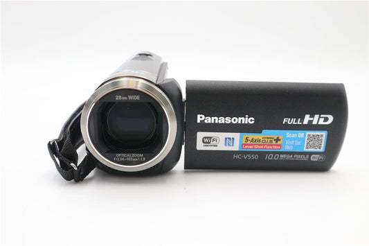 Panasonic HC-V550 Camcorder, FULL HD, 90x Zoom, Stabilised, Wi-Fi, V. Good Cond.