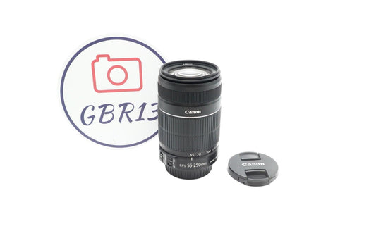 Canon 55-250mm Telephoto Lens F4-5.6 EF-S IS II Stabilised Zoom,Good Condition