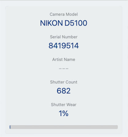 Nikon D5100 DSLR Camera 16.2MP with 18-55mm, Shutter Count 682 Good REFURBISHED