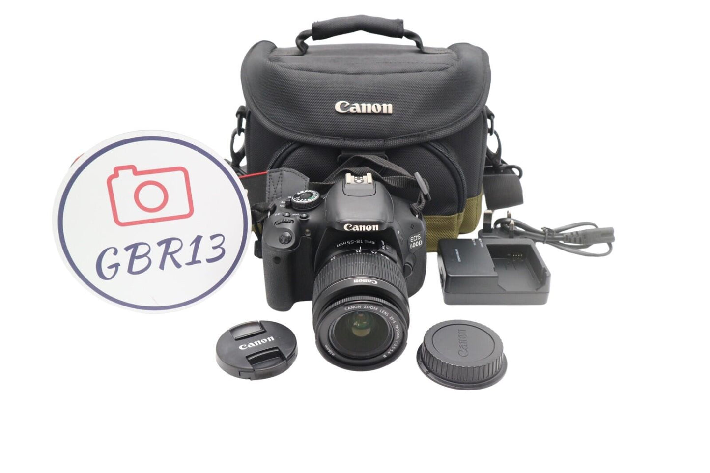Canon 600D DSLR Camera 18MP with Canon 18-55mm Lens, 1 Year Warranty, Good Cond.