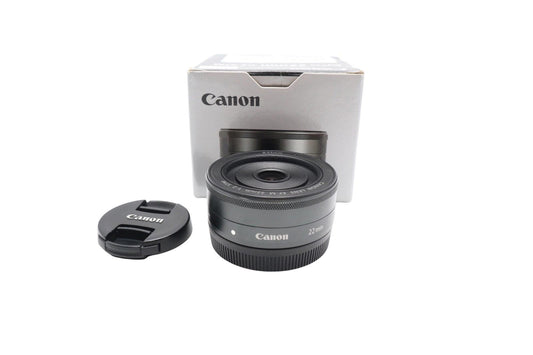 Canon 22mm Wide-Angle Lens F/2.0, Fixed Sharp Prime for EF-M, V.Good REFURBISHED