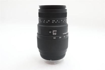 Sigma 70-300mm Telephoto Lens f/4-5.6 DG Zoom Macro for Sony, Fair Condition