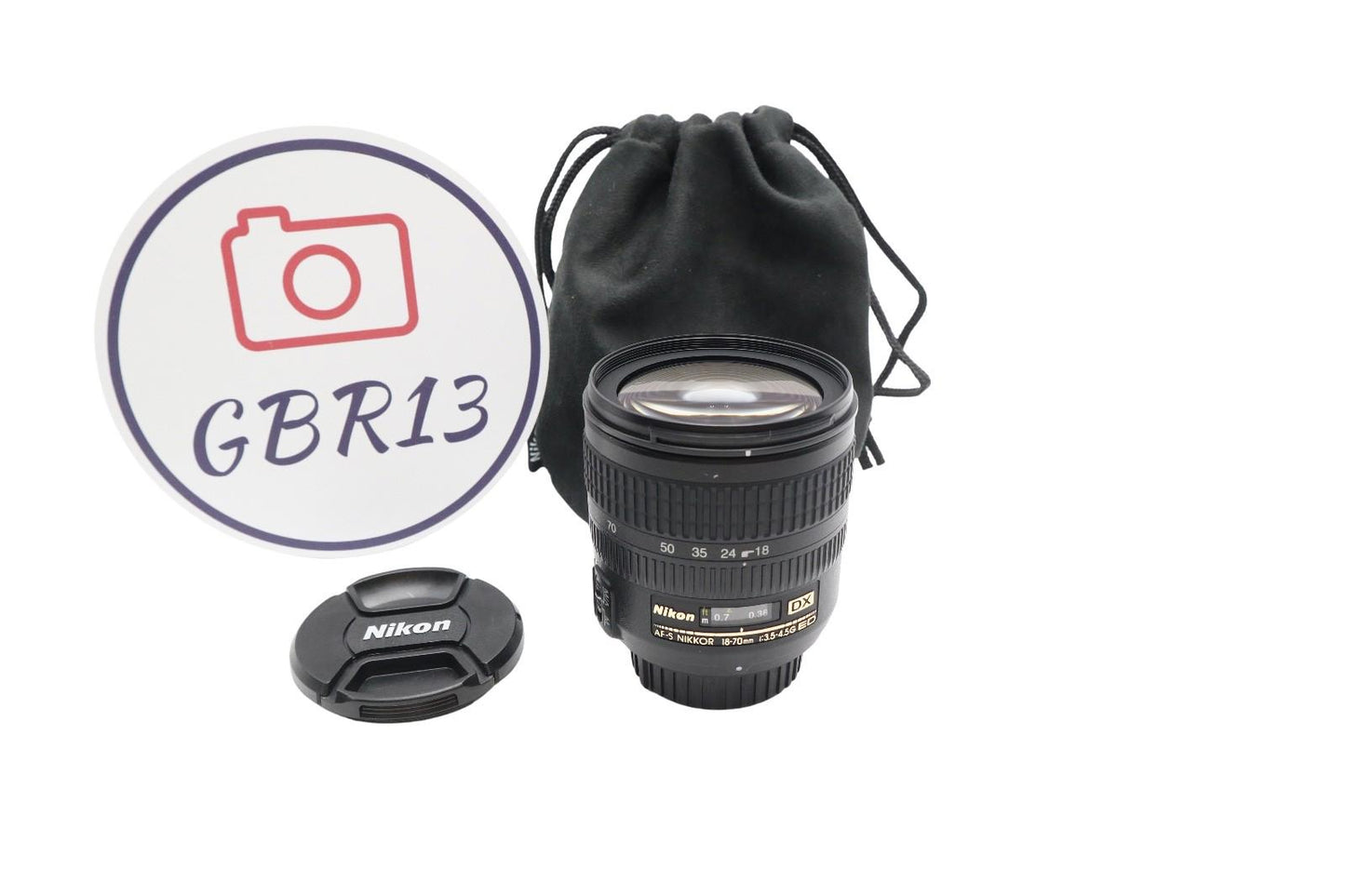 Nikon 18-70mm All-Around Lens F3.5-4.5G AF-S IF ED Wide Angle, Good Condition